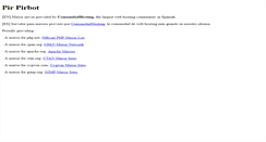 Desktop Screenshot of pirbot.com